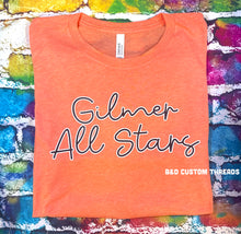 Load image into Gallery viewer, Gilmer All Stars- orange tee