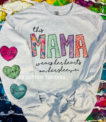 This mama wears her hearts
