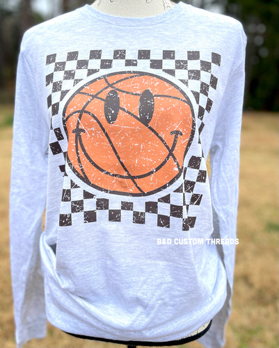 Happy basketball - long sleeve shirt