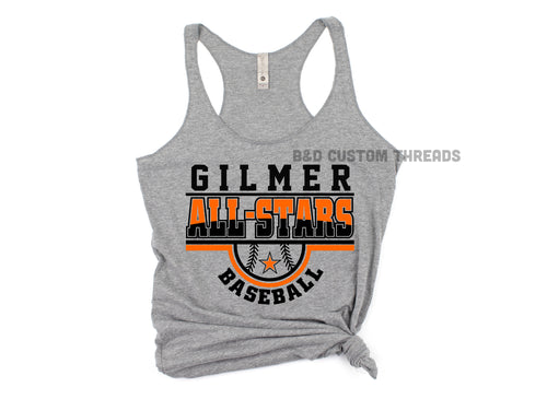 Gilmer All Stars baseball - tank