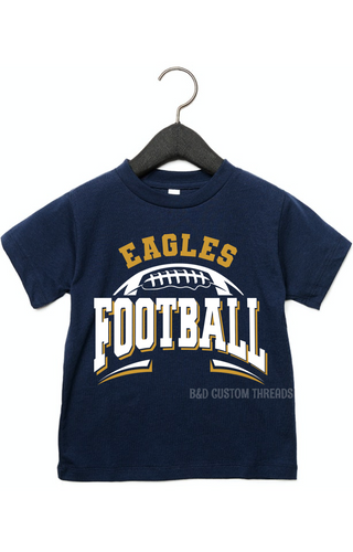 Eagles football (navy gold)