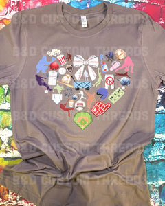 Baseball things heart