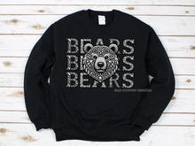 Load image into Gallery viewer, Faux rhinestone mascot - bears - SWEATSHIRT