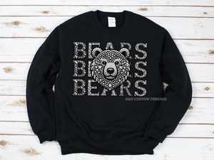 Faux rhinestone mascot - bears - SWEATSHIRT