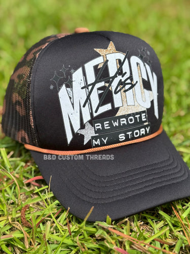 His Mercy rewrote my story - foam trucker hat