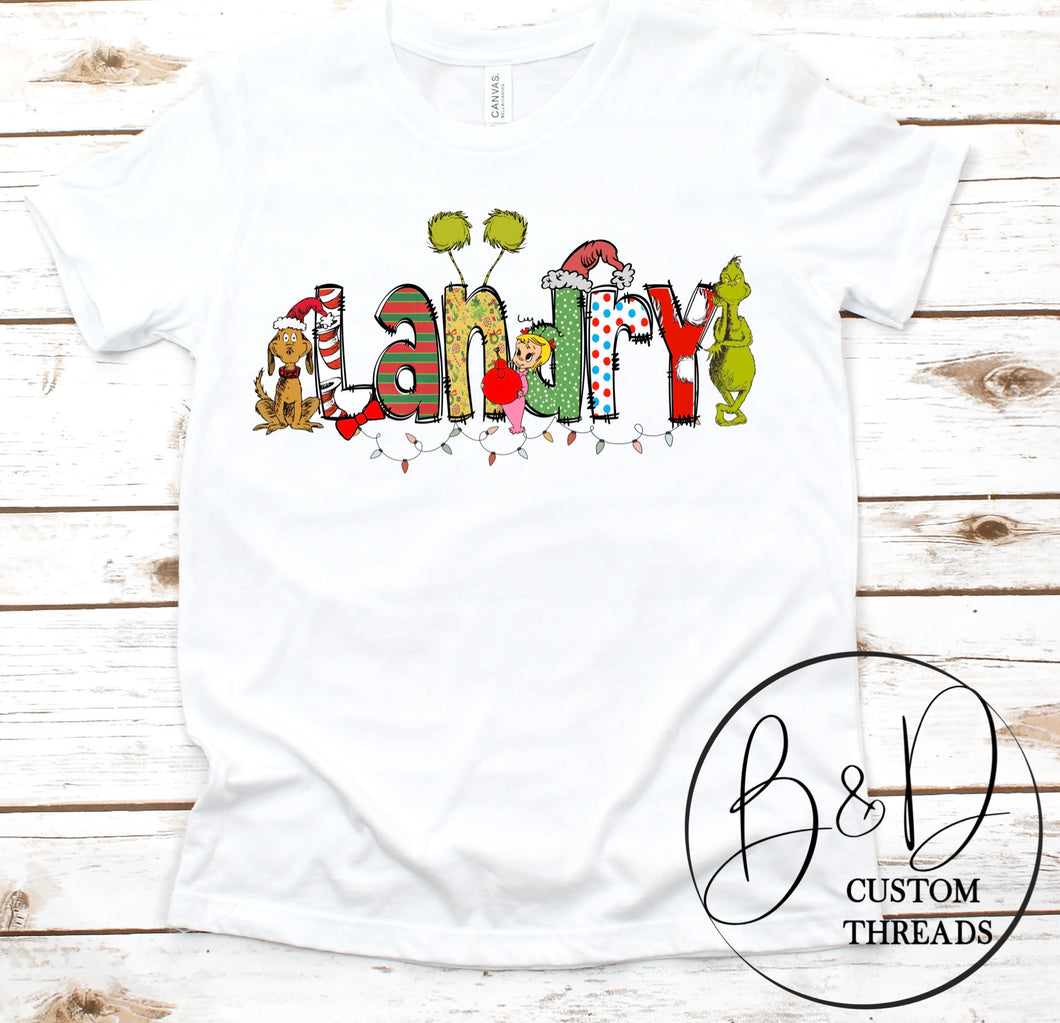 Whoville Name tee- READ DESCRIPTION BELOW