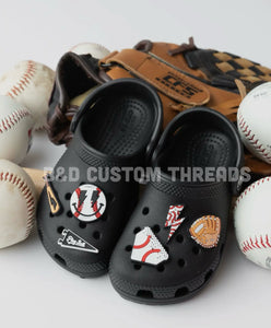 Baseball charms (set of 6)