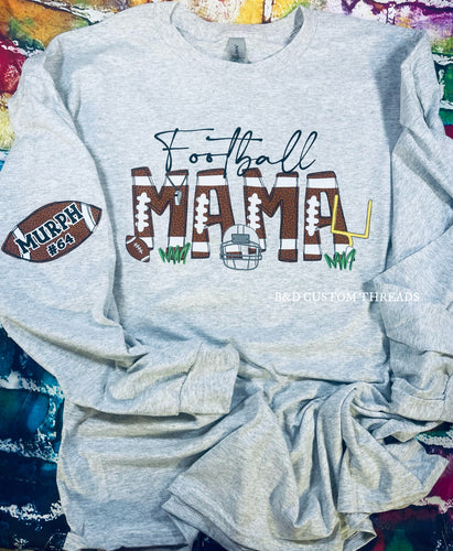 sport mama with name sleeves