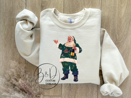 Boujee santa (tees & sweatshirts)