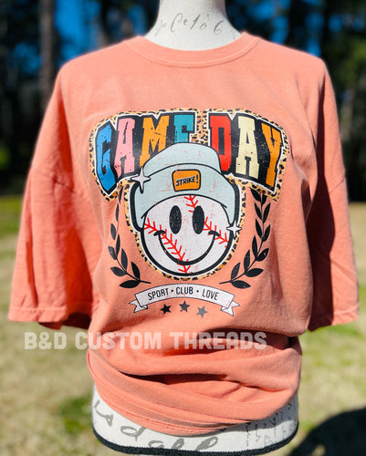 Game day baseball happy