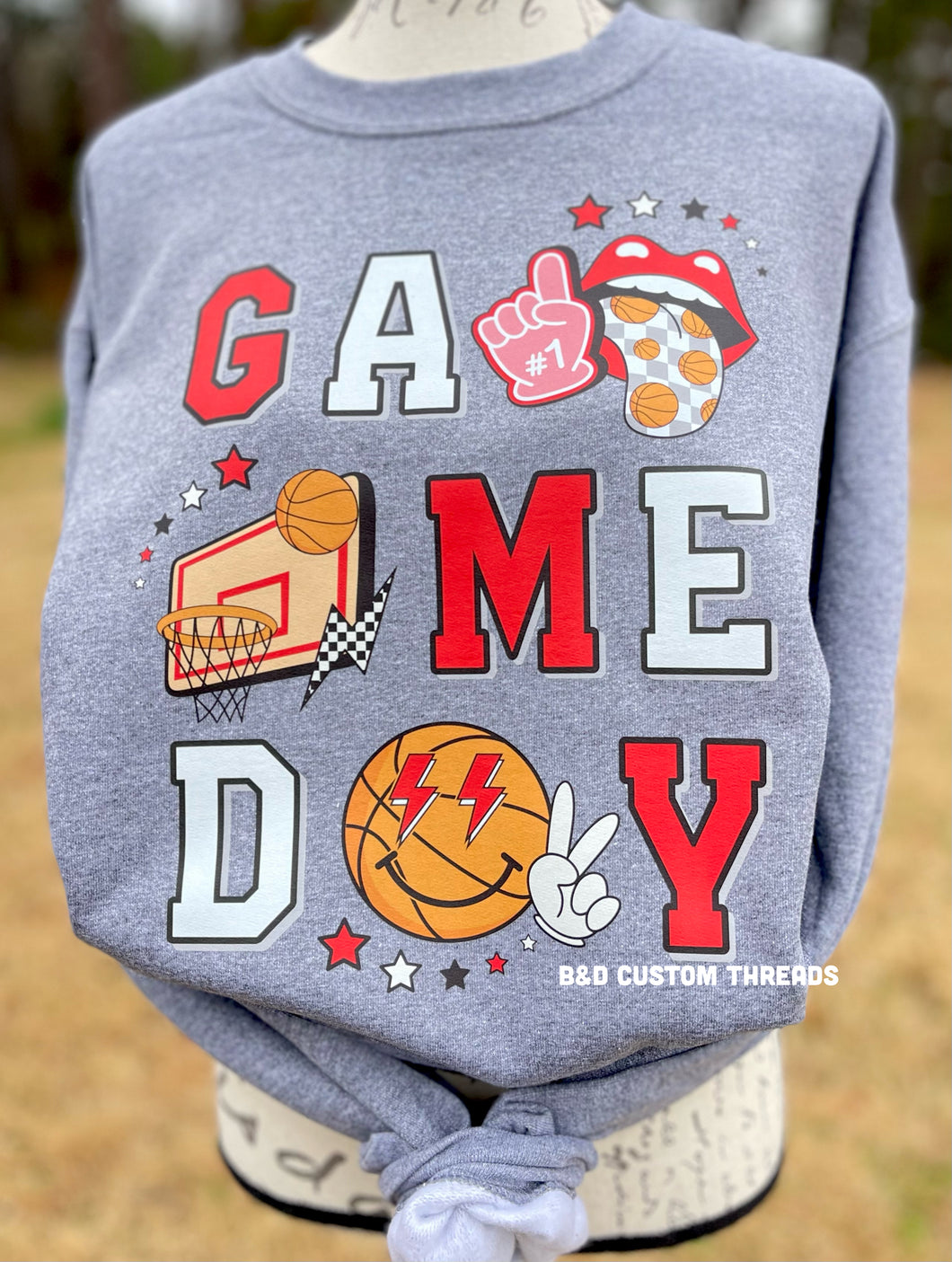 Game day basketball - sweatshirt
