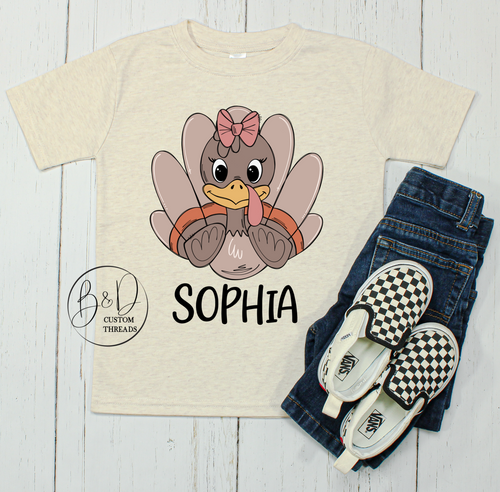 Girl turkey- customizable