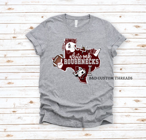 YOUTH- white oak roughnecks texas