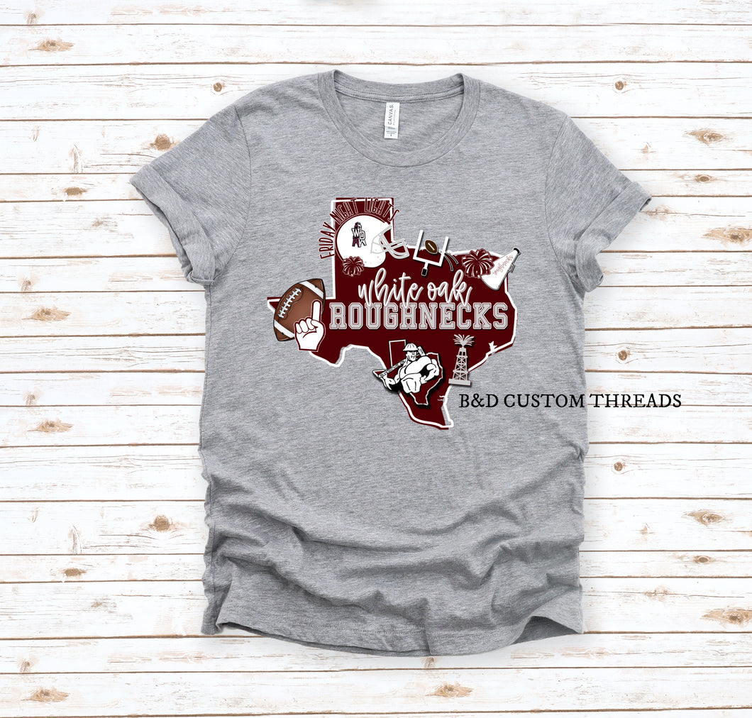 YOUTH- white oak roughnecks texas