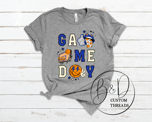 Game day basketball (teeshirt listing)