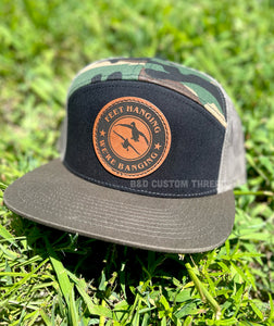 Feet hanging we’re banging  - Flat bill trucker cap