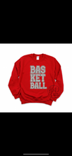 Load image into Gallery viewer, Youth- basketball shimmer - sweatshirt