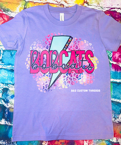 Bobcats fun colored bolt