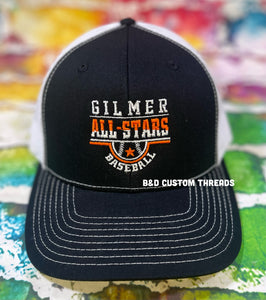 GILMER ALL-STARS BASEBALL EMBROIDERED HAT