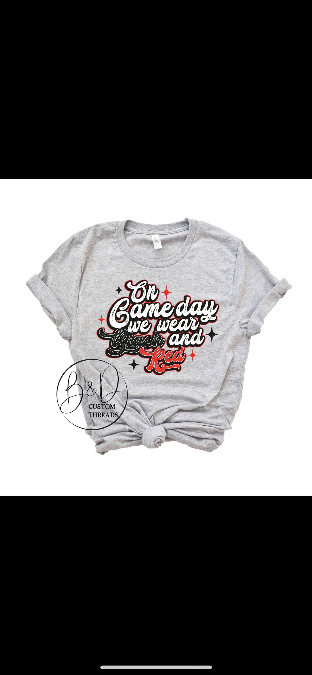 YOUTH-on game days we wear black and red