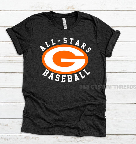 Gilmer All Stars G- charcoal tee