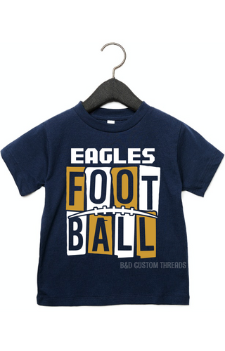 Eagles football 2 (navy gold)