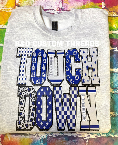 Touchdown- navy and grey