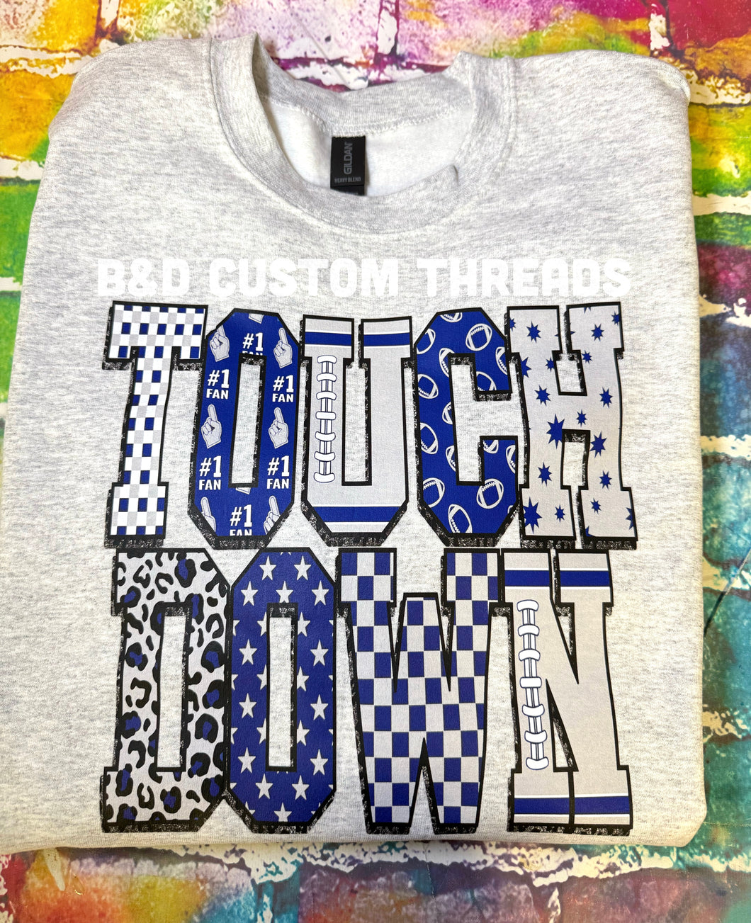 Touchdown- navy and grey