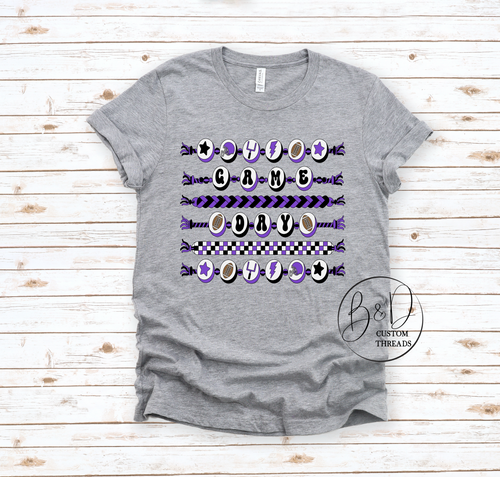 Game Day Friendship bracelet- purple