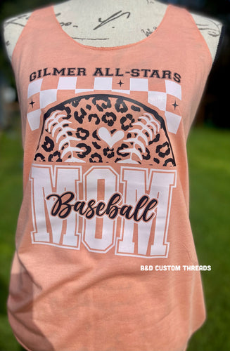 Gilmer All Stars baseball mom