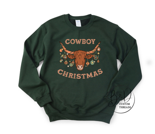 Cowboy Christmas (tees & sweatshirts)