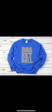 Load image into Gallery viewer, Youth- basketball shimmer - sweatshirt