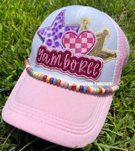 Yamboree - fun and girly  - foam trucker patch hat