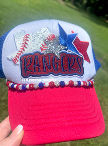 Rangers  - foam trucker patch hat