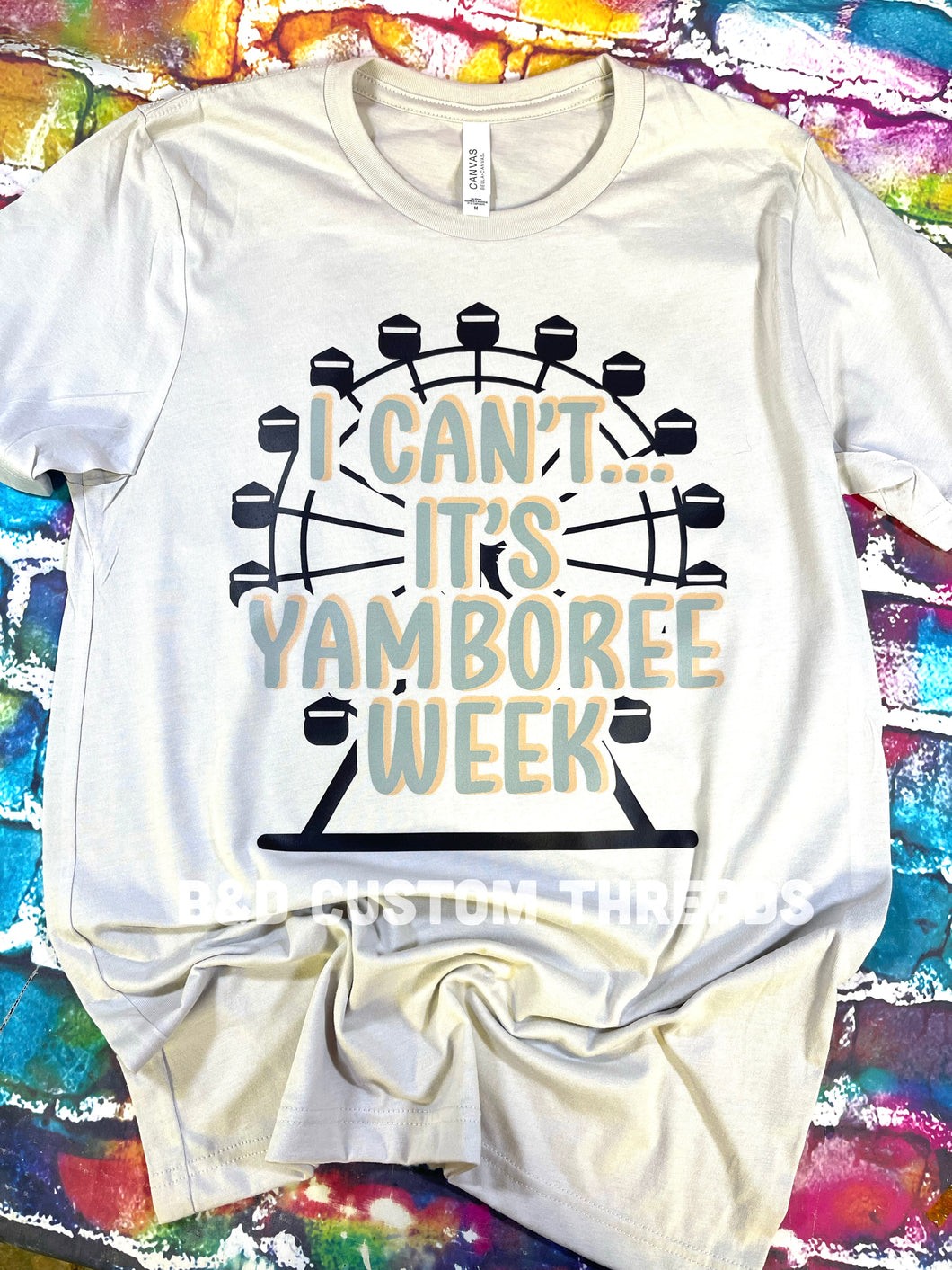 I can’t… it’s yamboree week