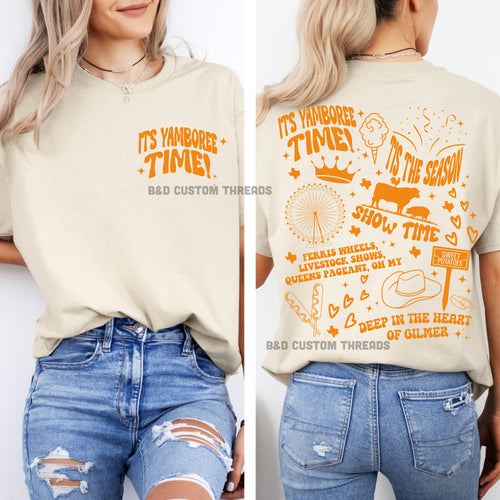 It’s yamboree time (Bella canvas brand tees- youth and adult sizes)