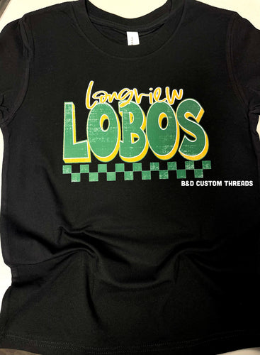 Longview Lobos grunge