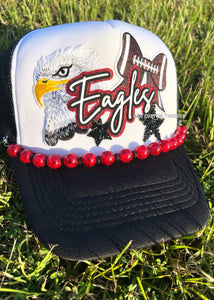 Eagles glitter - foam trucker patch hat