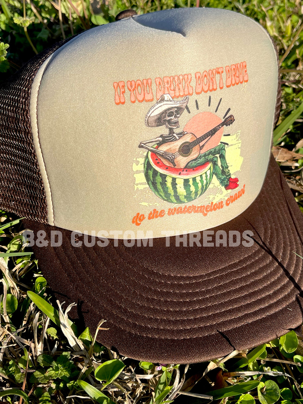 Do the watermelon crawl- foam trucker hats