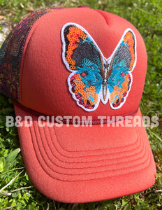 Sequin butterfly - foam trucker hats