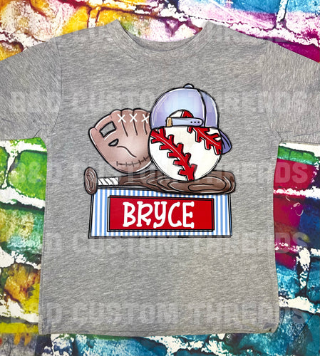 Baseball personalized tee- READ DESCRIPTION BELOW