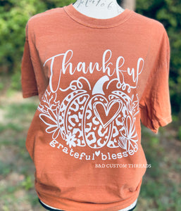 Thankful grateful blessed