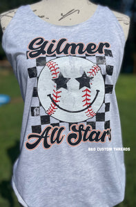 Gilmer All Stars smiley - tank