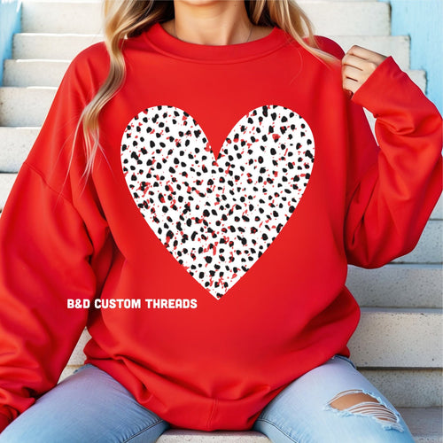 Dalmation heart (tees & sweatshirts)