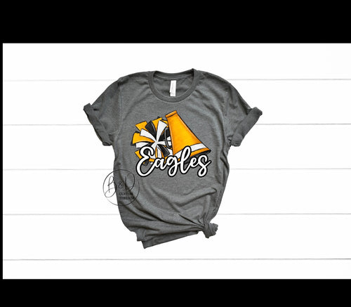 cheer- eagles (yellow gold)