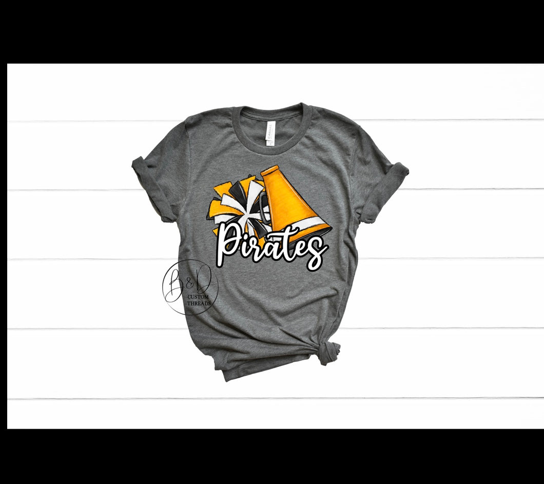 YOUTH- cheer- pirates (yellow gold)
