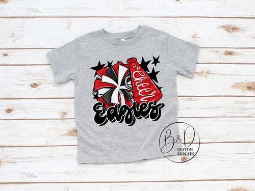 Cheer 2 - eagles red
