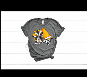 Cheer- lions (yellow gold)