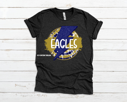 Eagles round Bolt (navy gold)