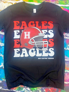 Eagles- mascot red - solid